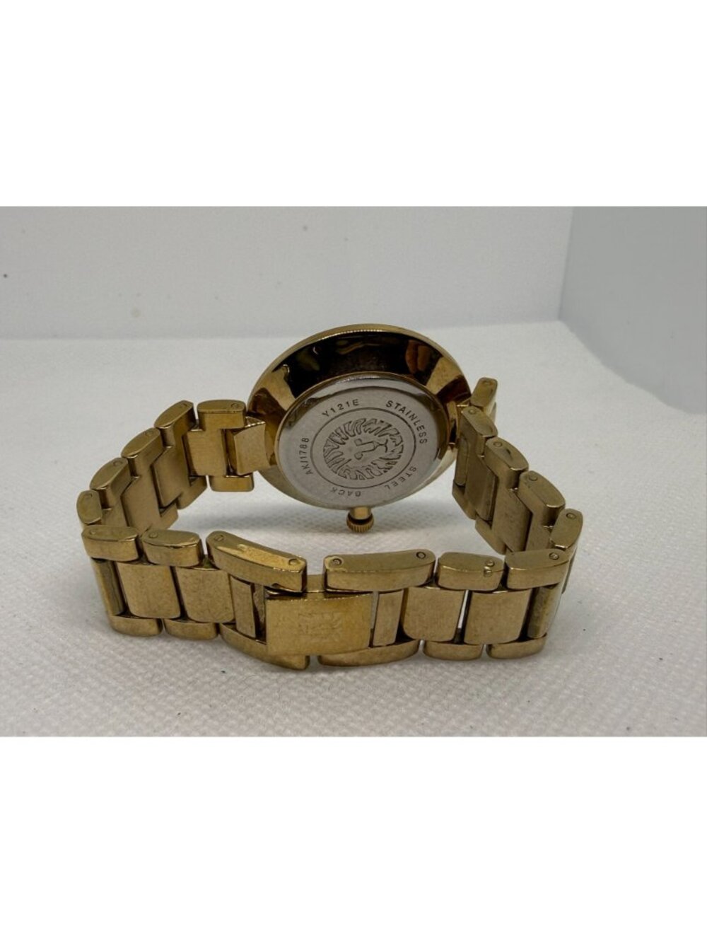 Anne Klein Women's Gold Tone Dial Gold Tone Bracelet Watch AK/2274CHGB - Picture 4 of 5